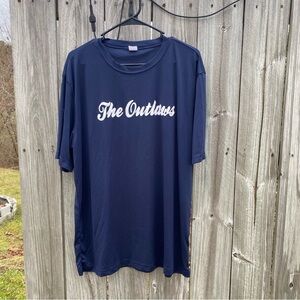 Sport-Tek Dark Blue Men's Tee with 'The Outlaws'